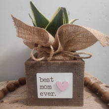 Load image into Gallery viewer, Rustic Best Mom Ever Reclaimed Wood Planter Box