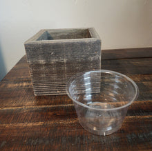Load image into Gallery viewer, Rustic Love Grows Here Reclaimed Wood Planter / Box
