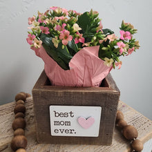 Load image into Gallery viewer, Rustic Best Mom Ever Reclaimed Wood Planter Box
